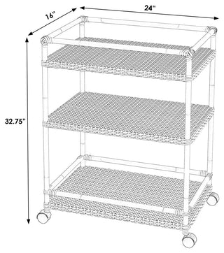 Butler Specialty Company, Tobias Outdoor and 3-Tier Rattan Bar Cart