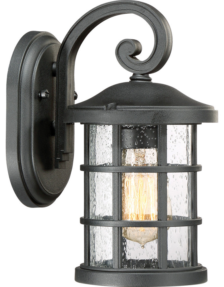 Crusade 1-Light Outdoor Lantern, Earth Black