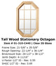 Tall Cabin Light 4 Season Wood Window With Grille, Clear Insulated Glass
