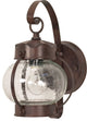 Nuvo 1-Light Incandescent Wall Mount Light Fixture, Old Bronze