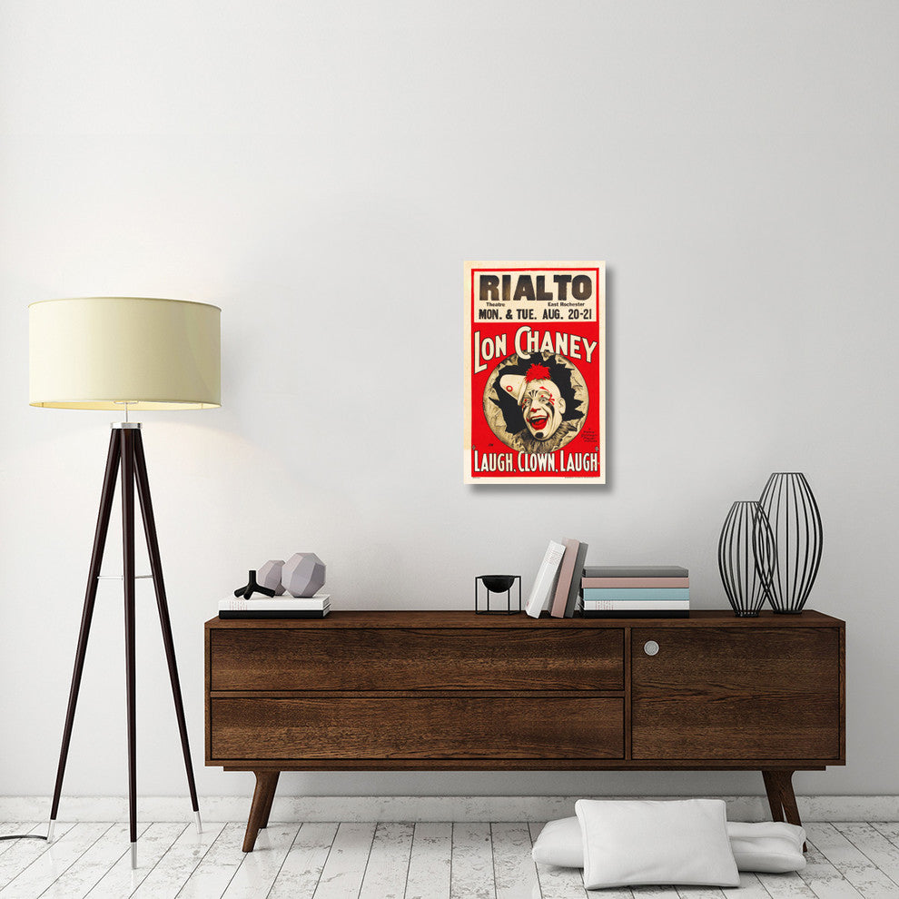 "Poster - Laugh, Clown, Laugh 03" Canvas by Hollywood Photo Archive, 19x30"