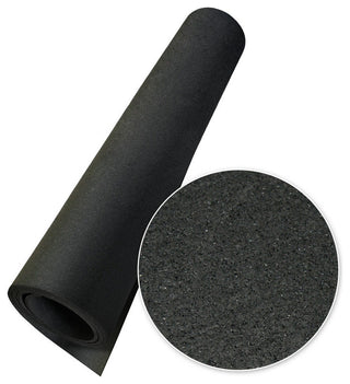 Rubber-Cal "Elephant Bark" Rubber Flooring - 3/8 inch x 4ft. x 5ft.  - Black