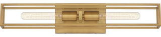 Quoizel LGN8624WS Two Light Bath, Weathered Brass Finish