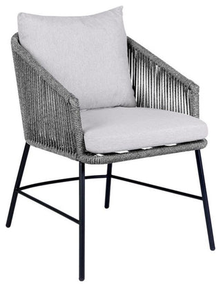 Armen Living Koala/Calica 5-Piece Modern Wood Dining Set in Light Gray/Brown