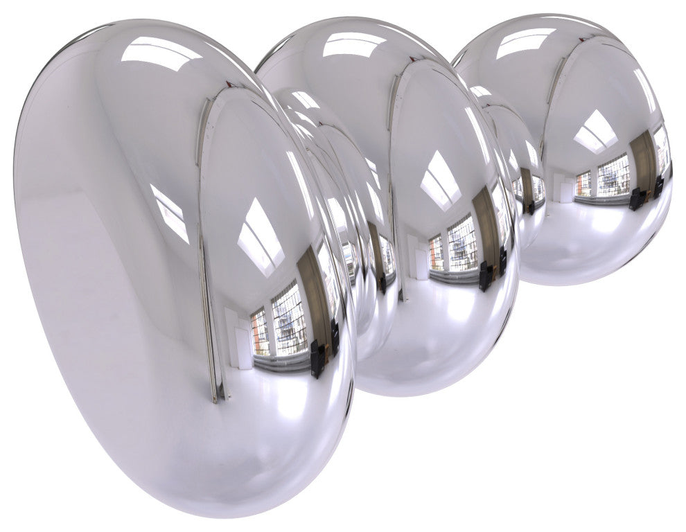 Designer Cabinet Knob, Polished Chrome