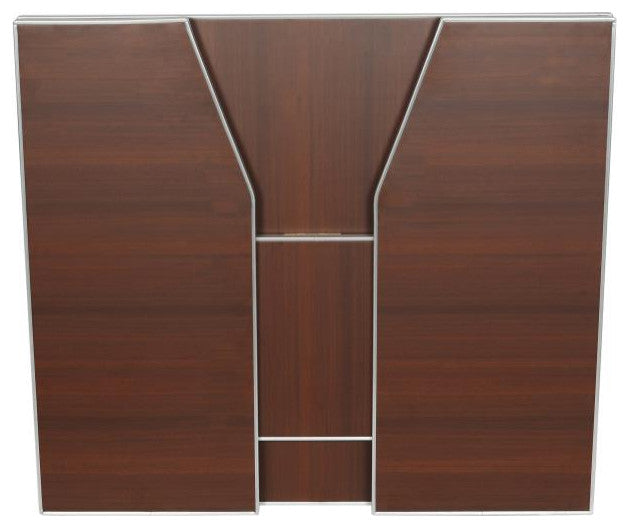 4' Laminate Foldable Bar, Walnut Woodgrain