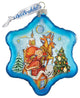 Hand Painted Limited Edition Special Delivery Snowflake Glass Scenic Ornament