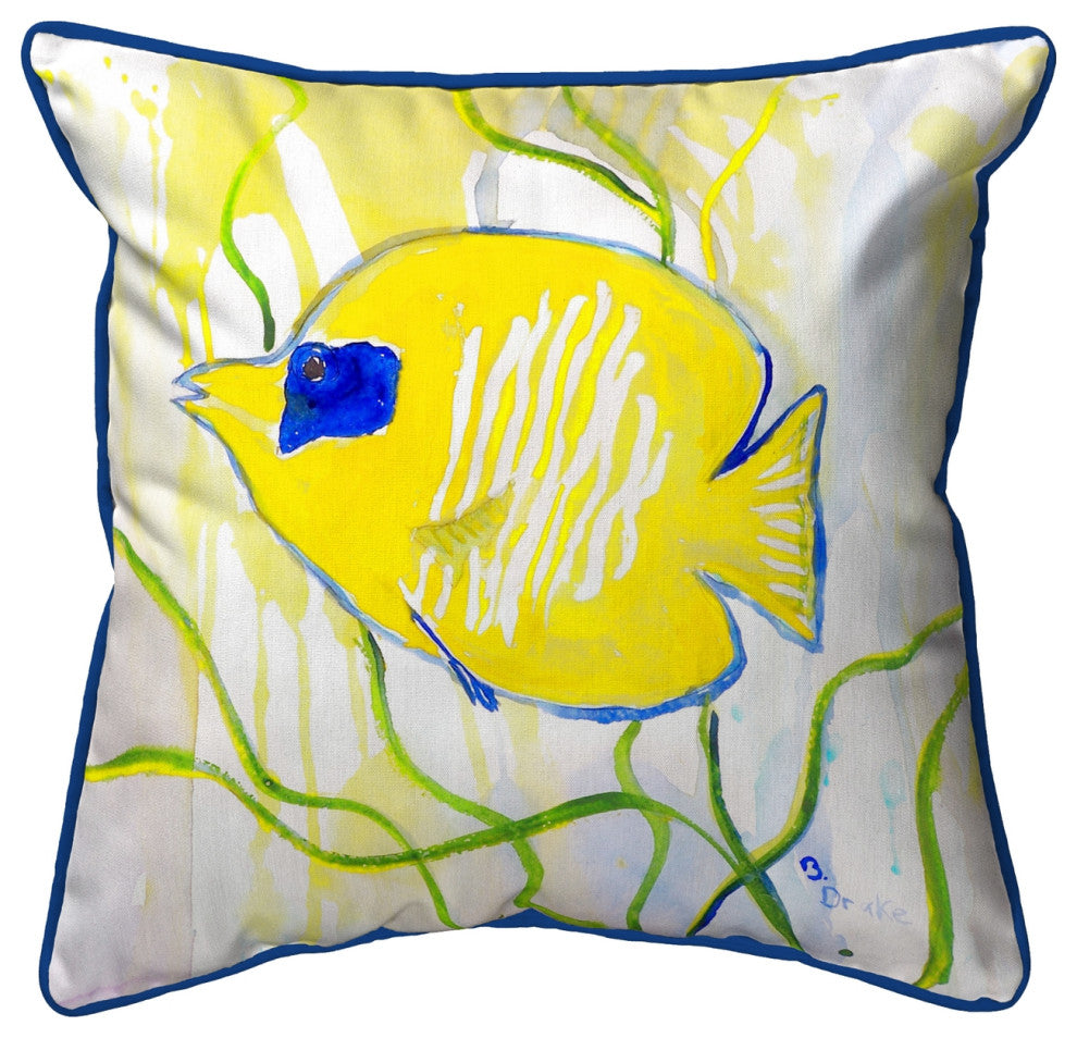 Yellow Tang Large Indoor/Outdoor Pillow 18x18