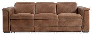 Bernhardt Lioni Leather Power Motion Sofa