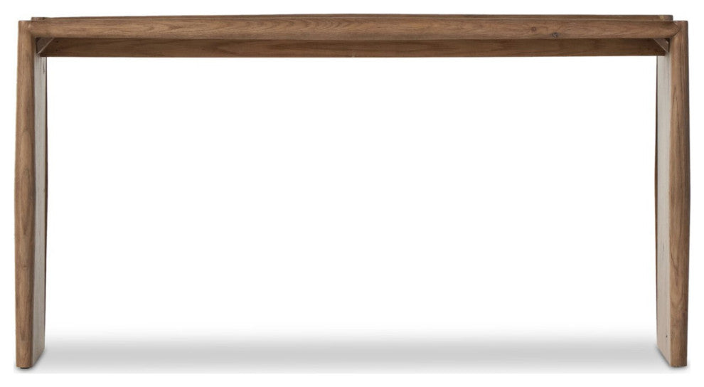 Glenview Console Table Weathered Oak, Weathered Oak Veneer