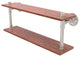 Pipeline Ironwood Double Shelf, Satin Nickel, 22"