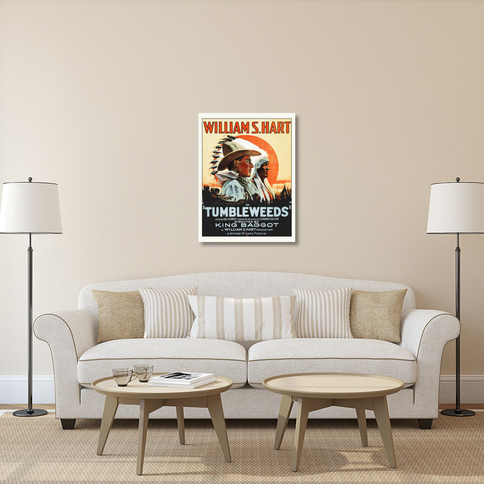 "Tumbleweeds - William S Hart,  1925" Canvas by Hollywood Photo Archive, 30x40"