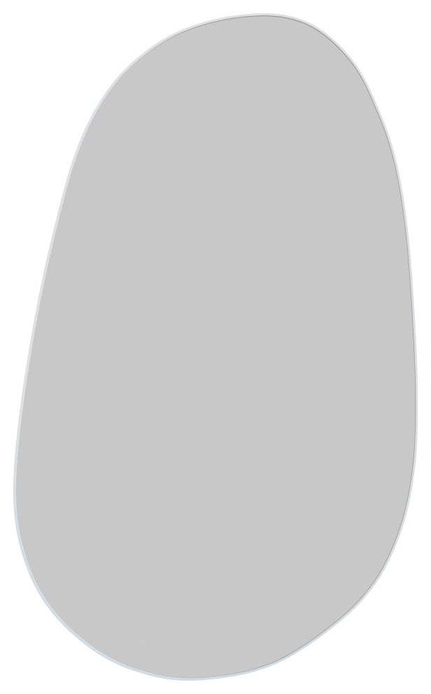Starla 36 in. x 59 in. Pebble Mirror, White