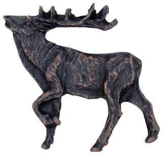 Walking Elk Left Facing Cabinet Knob, Oil Rubbed Bronze