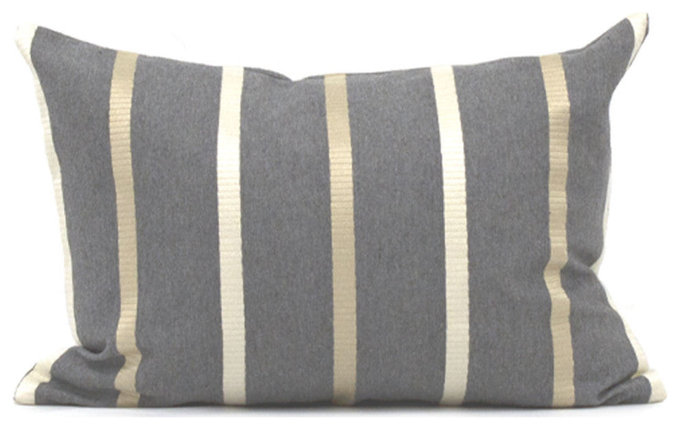 Mica Stripe Cushion Cover, 13" X 18"