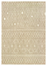 Oriental Weavers Carson Sand/ Ivory Geometric Indoor Area Rug 6'7"X9'2"