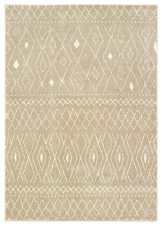 Oriental Weavers Carson Sand/ Ivory Geometric Indoor Area Rug 6'7"X9'2"