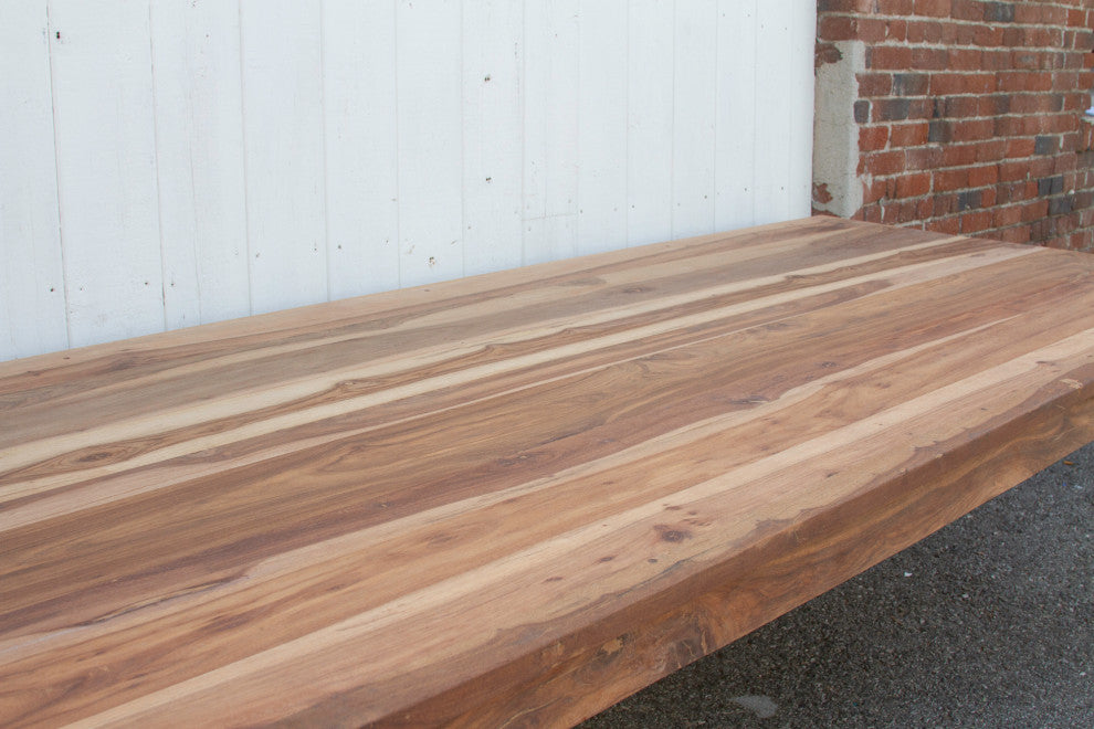 Large Reclaimed Teak Parson Dining Table