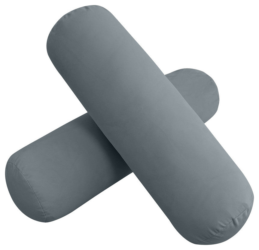 STYLE V2 Full Velvet Knife Edge Indoor Daybed Bolster Pillow |COVER ONLY| AD347