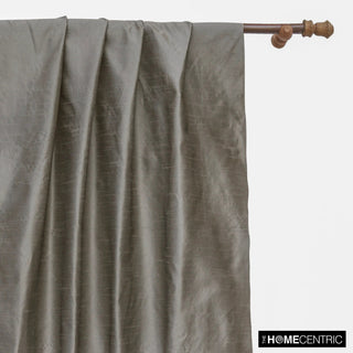 Metallic Warm Silver Art Silk Fabric By The Yard, 7 Yards For Curtain, Dress