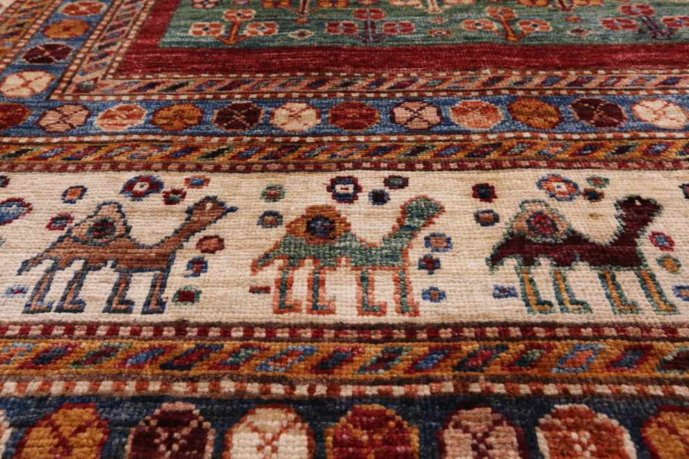 8' 3" X 10' 0" Persian Gabbeh Tribal Hand-Knotted Rug Q5240