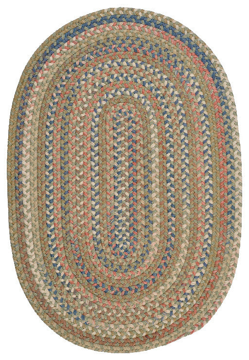 Colonial Mills Cedar Cove CV69 Olive Traditional Area Rug, Round 8'x8'