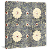 "Cream Floral" Painting Print on Wrapped Canvas