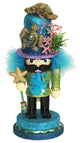 11" Hollywood Nutcracker With Sea Turtle Hat