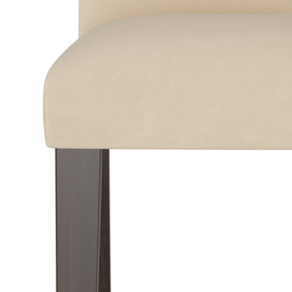 Janet Camel Back Dining Chair, Velvet Pearl