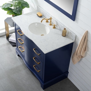 Monroe 42" Bathroom Vanity, Navy Blue