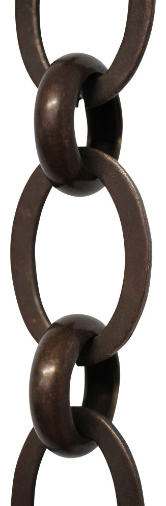 RCH Hardware Brass Loop Chandelier Chain, 3', Bronze, U40