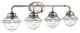 Millennium Lighting Neo-Industrial Vanity, Polished Nickel, Clear Schoolhouse