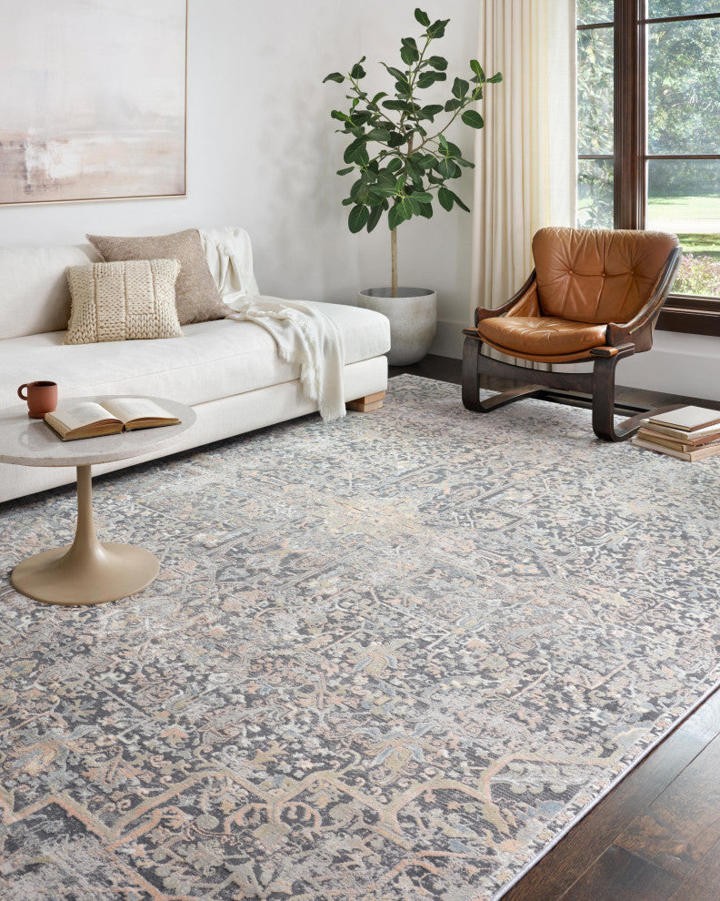 Lucia Rug, Charcoal and Multi, Charcoal/Multi, 2'8"x10'