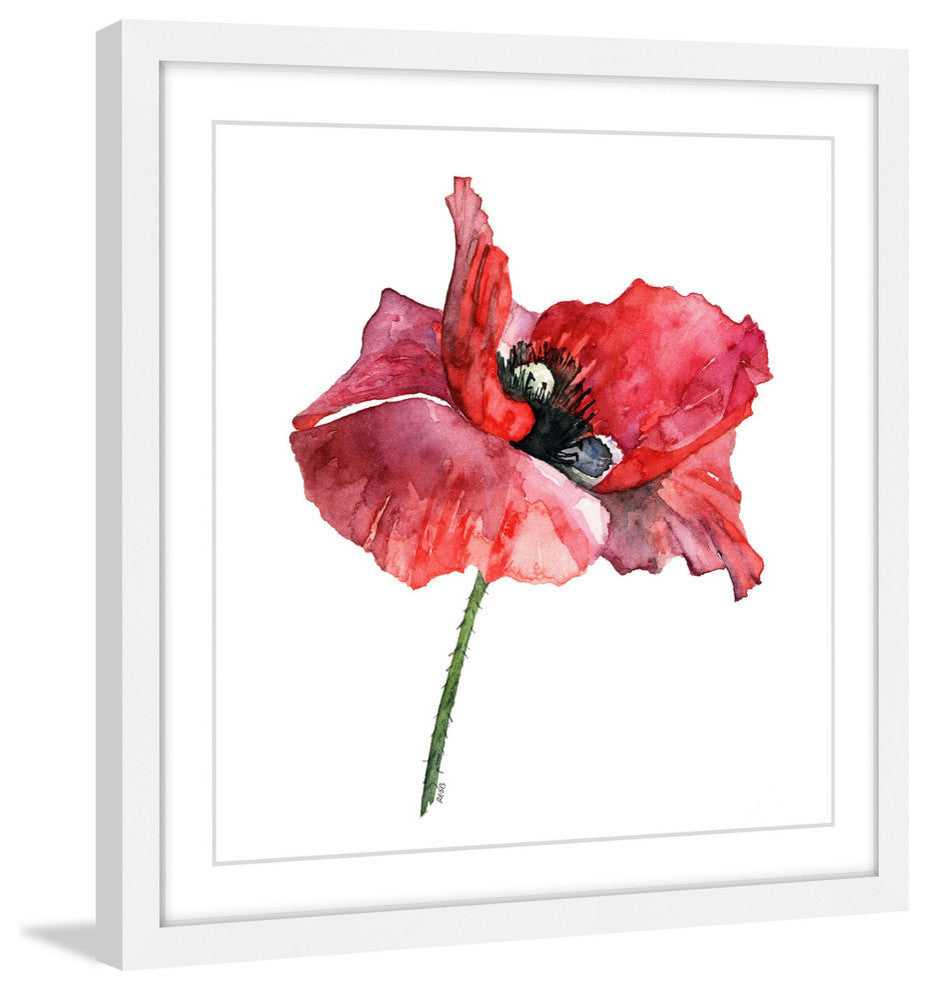"Dressed In Red" Framed Print by Rachel Byler