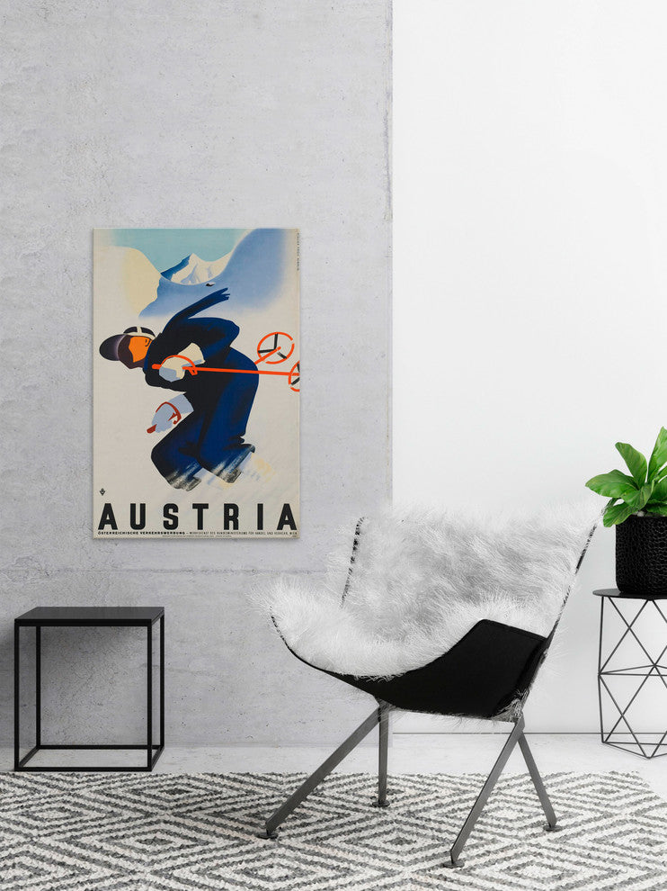 "Austria" Painting Print on Wrapped Canvas, 12"x18"