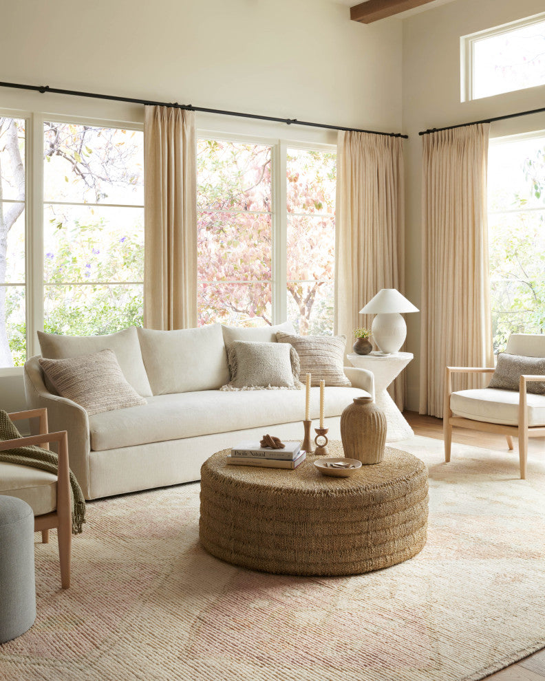 Loloi Anissa Ivory / Multi 18" x 18" Sample Rug