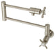 Kingston Brass KS4108BEX Essex Wall Mount Pot Filler, Brushed Nickel