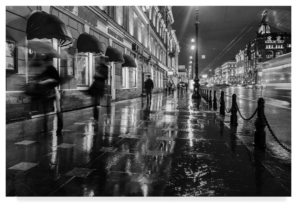 Irina Sen 'Pavement Ghosts' Canvas Art, 32"x22"