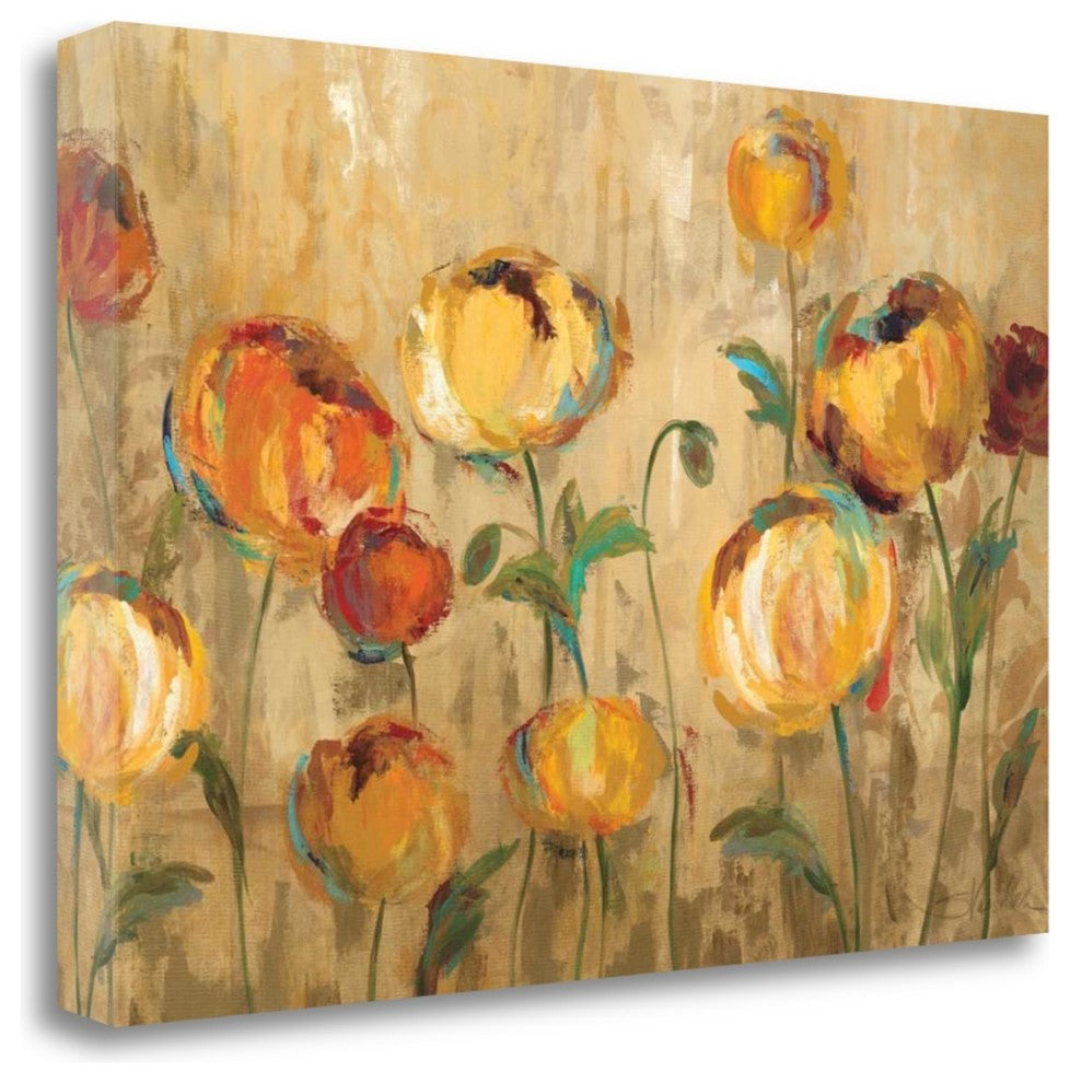 "Joyful Ranunculi" By Silvia Vassileva, Giclee Print on Gallery Wrap Canvas