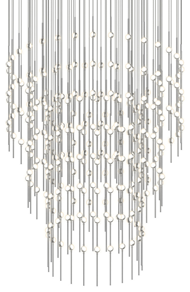 Sonneman 2174.W-27 Constellation Centaurus Pyramid 3 Light 48"W - Satin Nickel