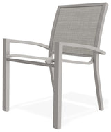 Kendall Sling Stackable Outdoor Dining Chair, Deacon/Warm Gray