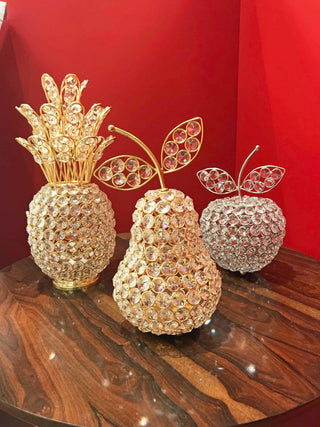 Crystal Gold Pineapple With votive