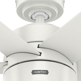 Hunter 72" Solaria Fresh White Ceiling Fan, LED Light Kit, Wall Control