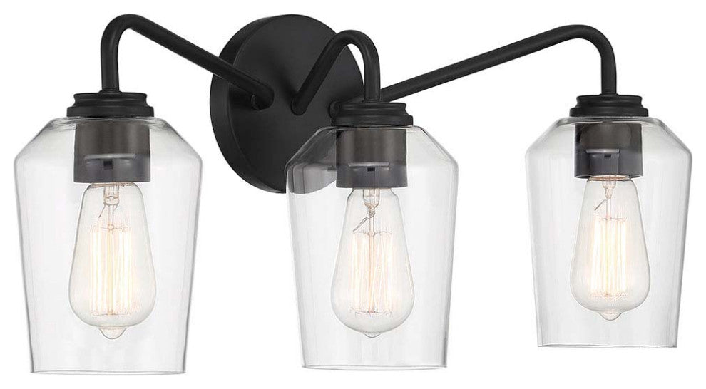 Shayna Vanity 3  Light  Flat Black