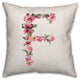 Floral Pattern Monogram F 18x18 Indoor/Outdoor Pillow