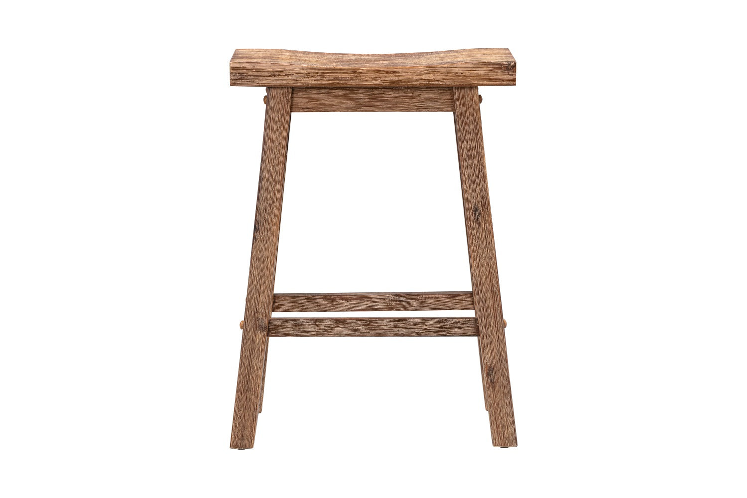 Sonoma Saddle Seat Counter Stool, Barnwood Wire-Brush, Counter Height, Single