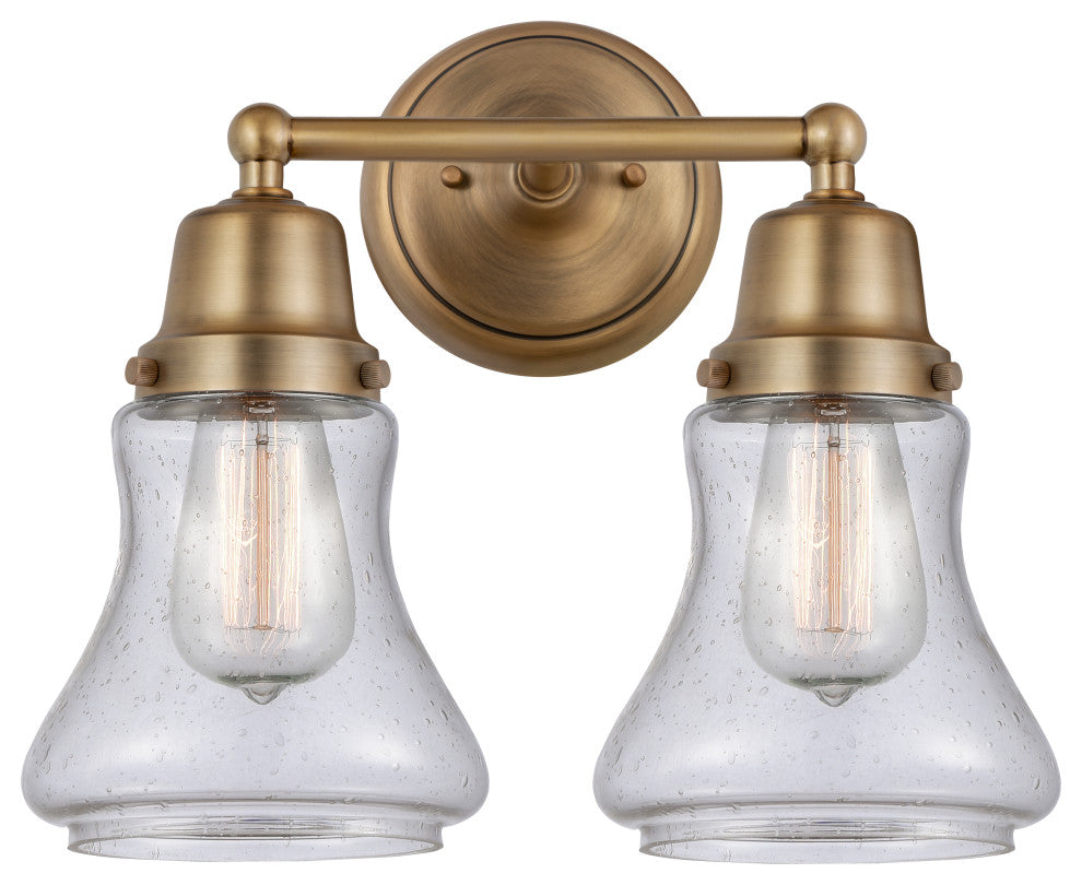 Innovations 623-2W-BB-G194 2 Light Bath Vanity Light, Brushed Brass