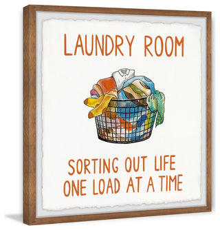 "One Load at a Time" Framed Painting Print, 18x18