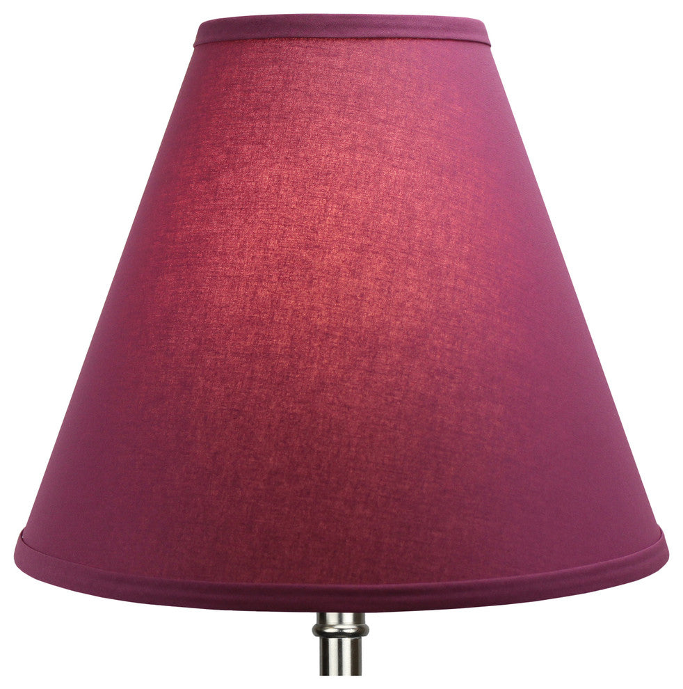 Fenchel Shades, 6"x14"x12" Spider Attachment Empire Lamp Shade, Linen Plum