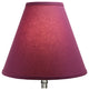 Fenchel Shades, 6"x14"x12" Spider Attachment Empire Lamp Shade, Linen Plum